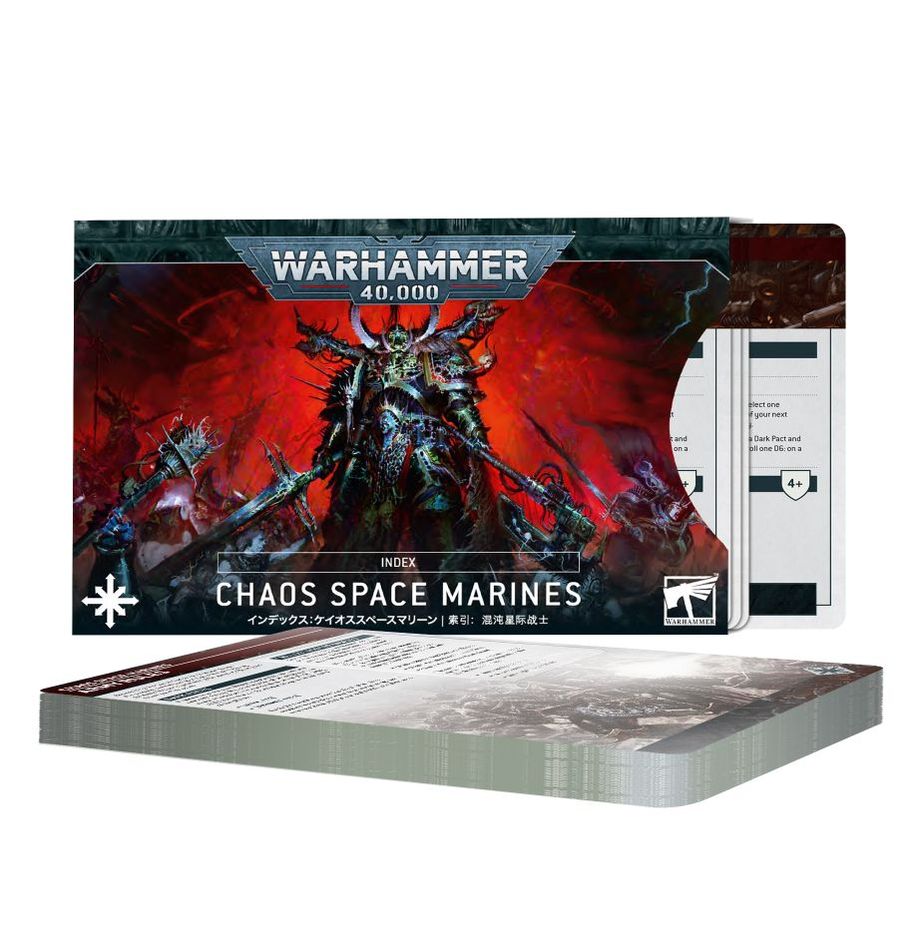 INDEX CARDS: CHAOS SPACE MARINES (ENG)