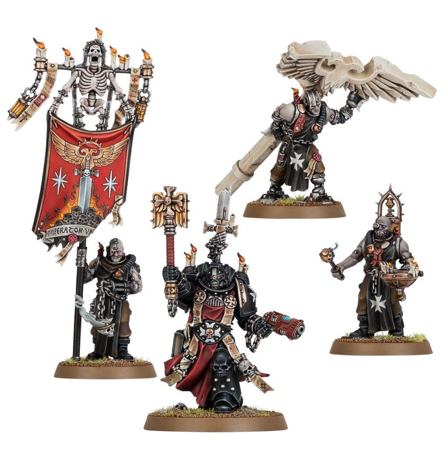 BLACK TEMPLARS: GRIMALDUS & RETINUE